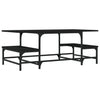 Couchtisch Tanzica, schwarz, 100x50,5x40cm (Holz)