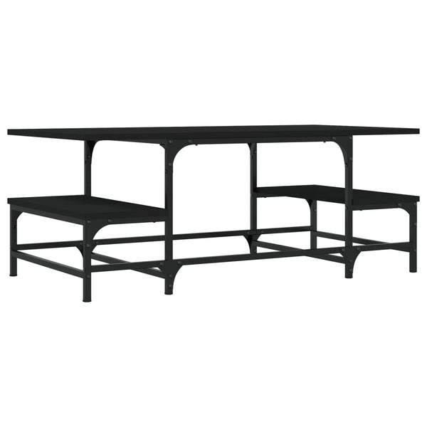 Couchtisch Tanzica, schwarz, 100x50,5x40cm (Holz)