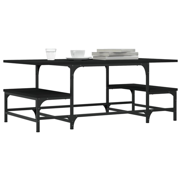 Couchtisch Tanzica, schwarz, 100x50,5x40cm (Holz)