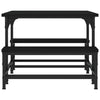 Couchtisch Tanzica, schwarz, 100x50,5x40cm (Holz)