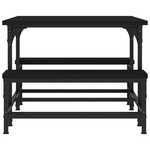 Couchtisch Tanzica, schwarz, 100x50,5x40cm (Holz)