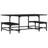 Couchtisch Tanzica, schwarz, 100x50,5x40cm (Holz)
