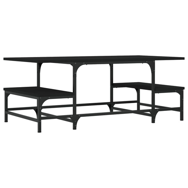 Couchtisch Tanzica, schwarz, 100x50,5x40cm (Holz)