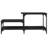 Schwarzer Couchtisch Ghilian 100x50,5x45cm (Holz)