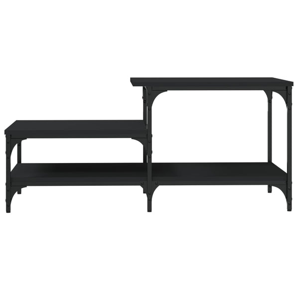Schwarzer Couchtisch Ghilian 100x50,5x45cm (Holz)
