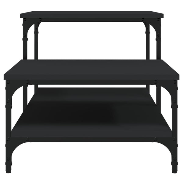 Schwarzer Couchtisch Ghilian 100x50,5x45cm (Holz)