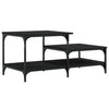 Schwarzer Couchtisch Ghilian 100x50,5x45cm (Holz)