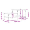 Schwarzer Couchtisch Ghilian 100x50,5x45cm (Holz)