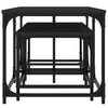 Schwarze Couchtische Sheldon (3-teilig, Holz)