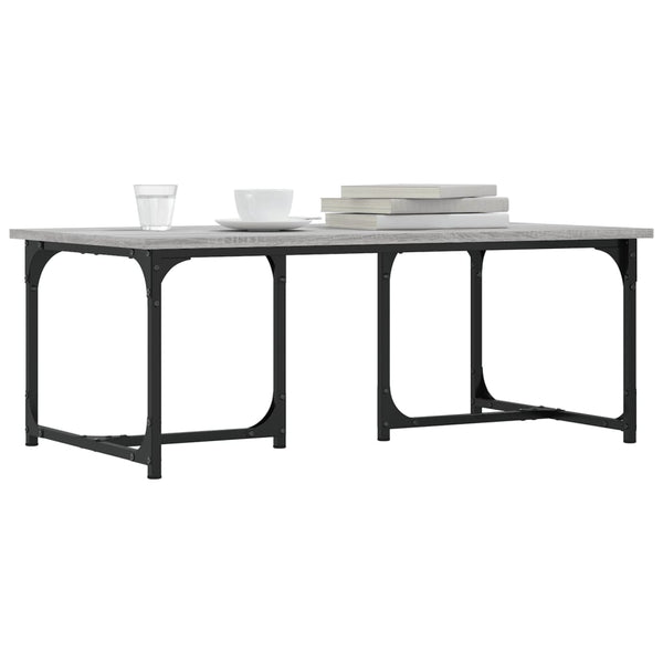 Grauer Couchtisch Arfenta 90x50x35cm (Holz)