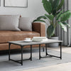 Grauer Couchtisch Arfenta 90x50x35cm (Holz)