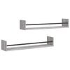 Graue Wandregale mit Stangen Vince 80x16x14cm (2 St. Sonoma)