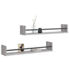 Graue Wandregale mit Stangen Vince 80x16x14cm (2 St. Sonoma)