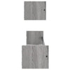 Graue Wandregale mit Stangen Vince 80x16x14cm (2 St. Sonoma)