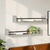 Graue Wandregale mit Stangen Vince 80x16x14cm (2 St. Sonoma)