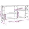 Grauer Konsolentisch Leny 150x29x76,5cm (Holz)