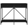 Schwarzer Konsolentisch Zizeta 100x39x78,5cm (Holz)