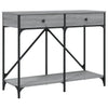 Grauer Konsolentisch Zizeta 100x39x78,5cm (Holz)