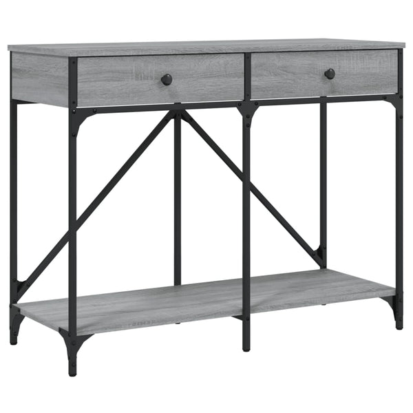 Grauer Konsolentisch Zizeta 100x39x78,5cm (Holz)