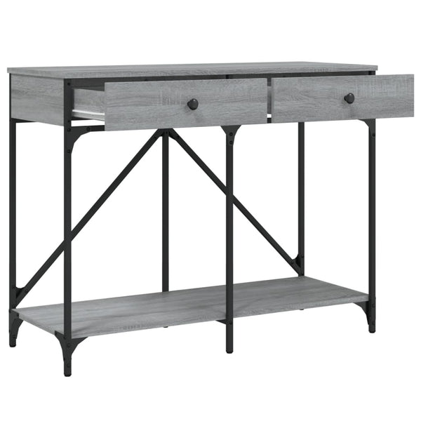 Grauer Konsolentisch Zizeta 100x39x78,5cm (Holz)
