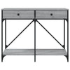 Grauer Konsolentisch Zizeta 100x39x78,5cm (Holz)