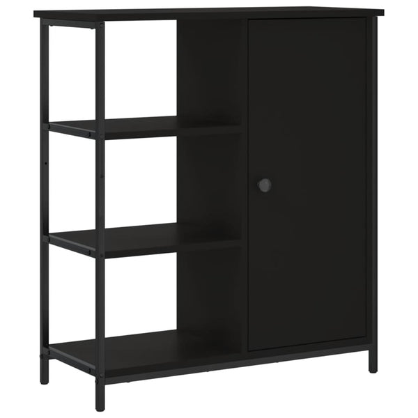 Schwarze Anrichte Marghita 70x30x80cm (Holz)