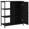 Schwarze Anrichte Marghita 70x30x80cm (Holz)