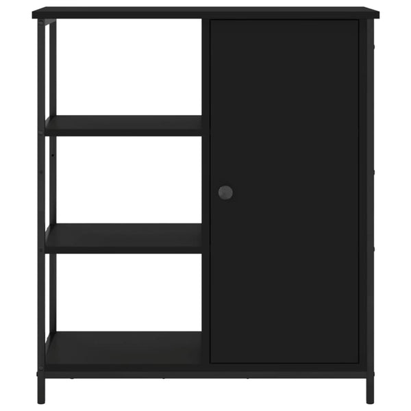 Schwarze Anrichte Marghita 70x30x80cm (Holz)