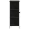 Schwarze Anrichte Marghita 70x30x80cm (Holz)