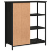 Schwarze Anrichte Marghita 70x30x80cm (Holz)