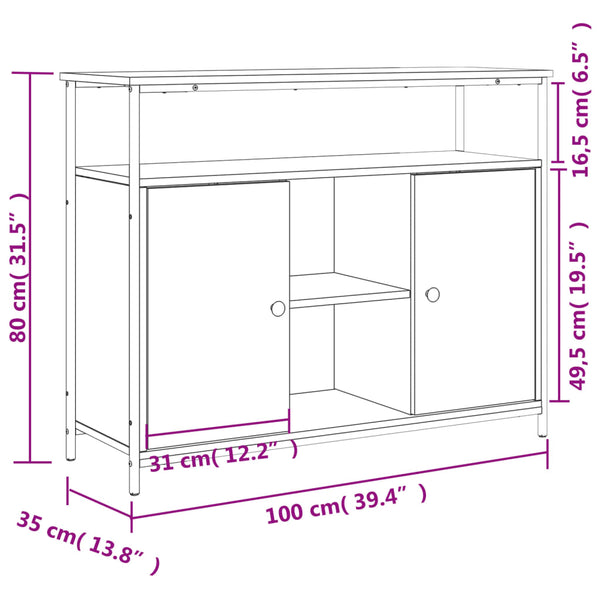 Savutammi senkki Guz 100x35x80cm (puinen)