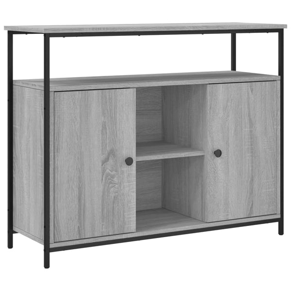 Graues Sideboard Guz 100x35x80cm (Holz)