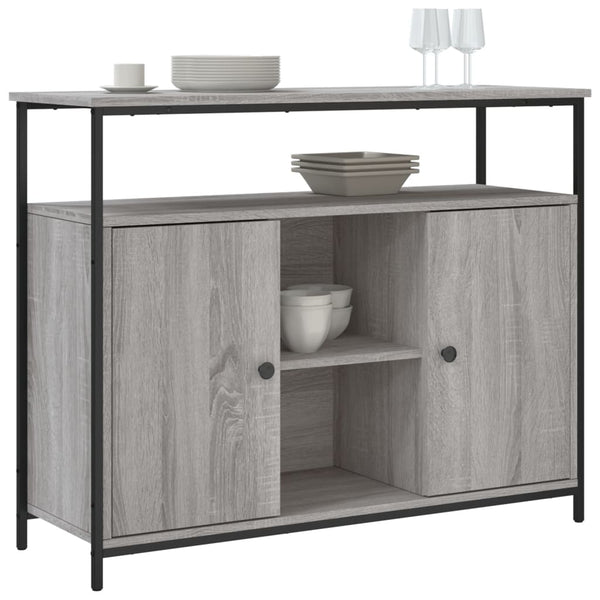 Graues Sideboard Guz 100x35x80cm (Holz)