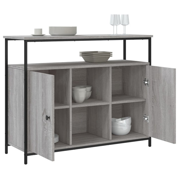 Graues Sideboard Guz 100x35x80cm (Holz)