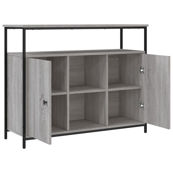 Graues Sideboard Guz 100x35x80cm (Holz)
