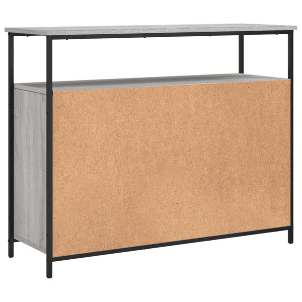 Graues Sideboard Ghiulserim 100x35x80cm (Holz)