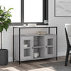 Graues Sideboard Ghiulserim 100x35x80cm (Holz)