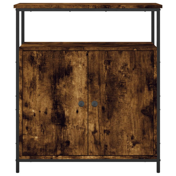 Sideboard Krysten 70x30x80cm, geräucherte Eiche (Holz)