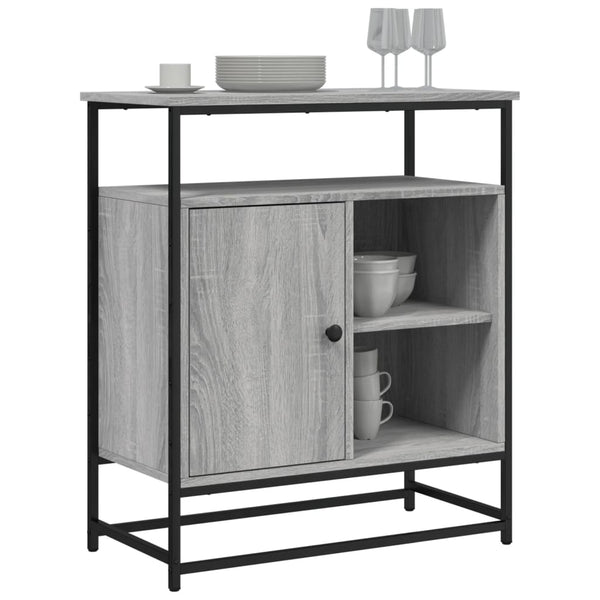 Graues Sideboard Cornelio 69x35x80cm (Holz)