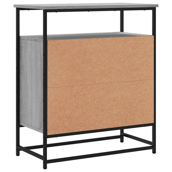 Graues Sideboard Cornelio 69x35x80cm (Holz)