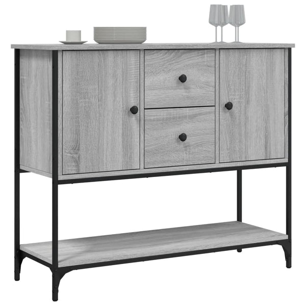 Graues Sideboard Victora 100x36x85cm (Holz)