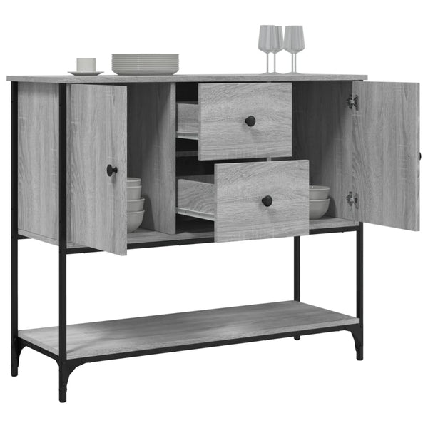 Graues Sideboard Victora 100x36x85cm (Holz)