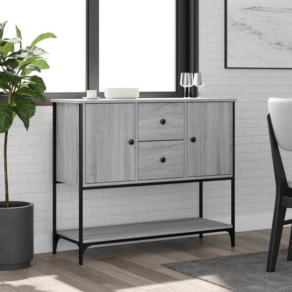 Graues Sideboard Victora 100x36x85cm (Holz)