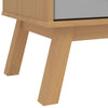 Kommode OLDEN grau und braun massiv Kiefer