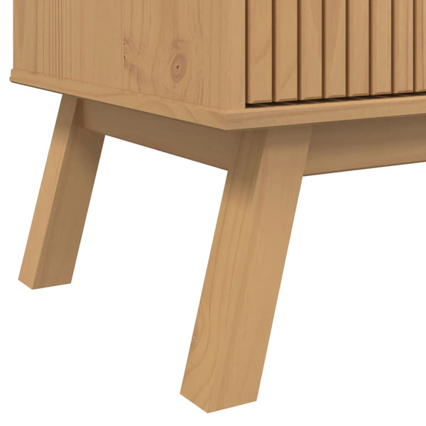 OLDEN Sideboard, braun, Größe 114x43x73,5 cm, Material Kiefer massiv