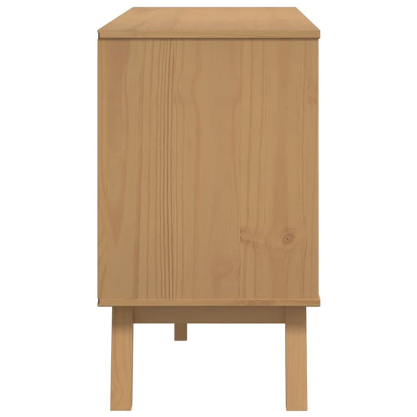OLDEN Sideboard, braun, Größe 114x43x73,5 cm, Material Kiefer massiv