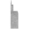 Betongrauer Schminktisch Dulfu 96x39x142cm