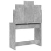 Betongrauer Schminktisch Dulfu 96x39x142cm