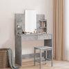 Betongrauer Schminktisch Dulfu 96x39x142cm