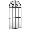 Schwarzer Wandspiegel Roneo 30x60cm (Bogendesign Eisen)